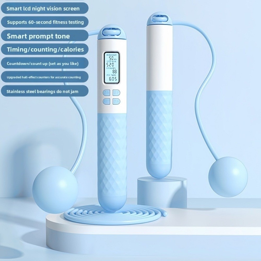 Tali Lompat Tanpa Kabel Portab - Smart Jump Rope Digital Counter ulasan dan harga