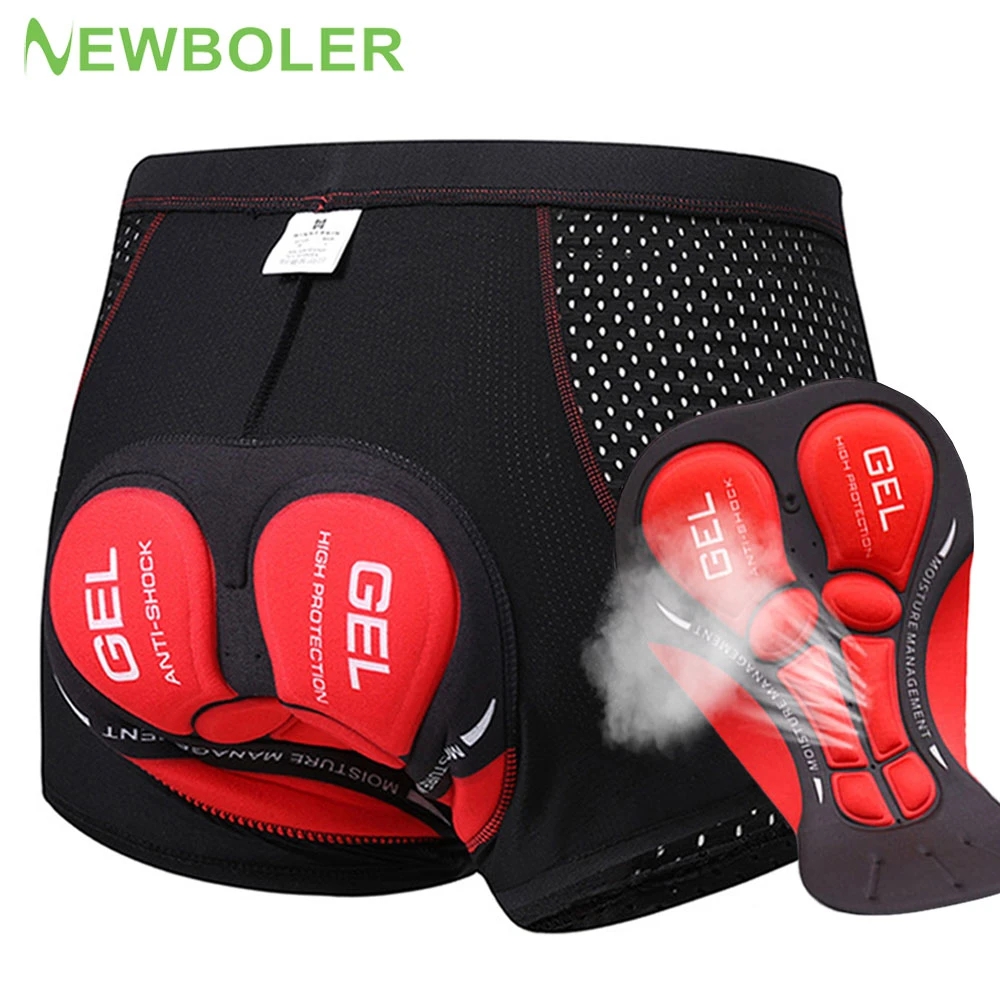 NEWBOLER celana pendek bersepe - Padded Cycling Shorts 5D Gel ulasan dan harga